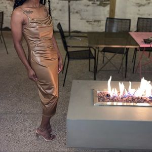 Lil brown spaghetti strap dress